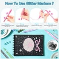 thumbnail image 5 of Rotuladores con purpurina HOTU, 12 colores brillantes, tinta a base de agua, 5 of 5