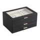 thumbnail image 2 of Caja de almacenamiento de joyería Fernando organizador portátil de mesa, 2 of 8