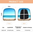 thumbnail image 3 of Beach with Seashells and Starfish Seat Covers for Dining Room Chairs Set Of 4,Stretch Printed Washable Chair Seat Cover with Elastic Ties and Button,Removable Waterproof Couch Cushion Covers, 3 of 6
