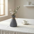 thumbnail image 6 of Unique Bargains Modern Geometric Unbreakable Flower Vase Grey 4.7" x 4.7" x 6.7", 6 of 7