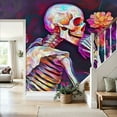 thumbnail image 4 of Prxcm Peel and Stick Canvas Wallpaper Halloween Art Wall Mural Decor Self Adhesive and Removable 69"x98", 4 of 5