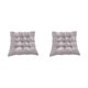 thumbnail image 4 of Ounissouiy Cojín de asiento de tela de poliéster cómodo y transpirable relleno de perlas sin liberación de presión con relleno de perlas gris gris-plata 2Conjunto, 4 of 6