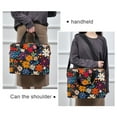 thumbnail image 6 of FORMRS 16" Laptop Bag Carrying Sleeve Case with Handle Travel Shoulder Briefcase, Bright Colorful Flowers Pattern, 6 of 8