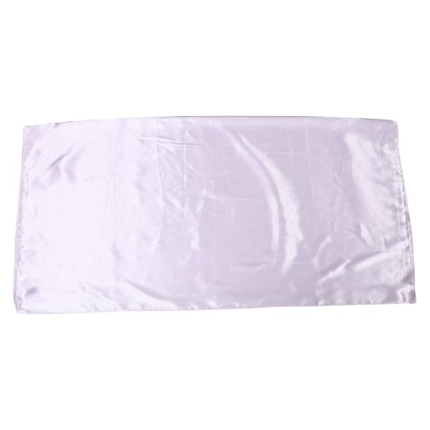 unbranded Lightweight Lavender Solid Color Silk Scarf for Women Festival Head Wrap and Travel Accessory