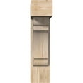 thumbnail image 2 of Ekena Millwork 7 1/2"W x 22"D x 30"H Olympic Block Smooth Bracket w/ Offset Brace, Douglas Fir, 2 of 25