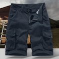 thumbnail image 4 of Birdeem Mens Shorts Mens Summer Fashion Solid Color Casual Shorts Multi-Pocket Cargo Shorts, 4 of 12