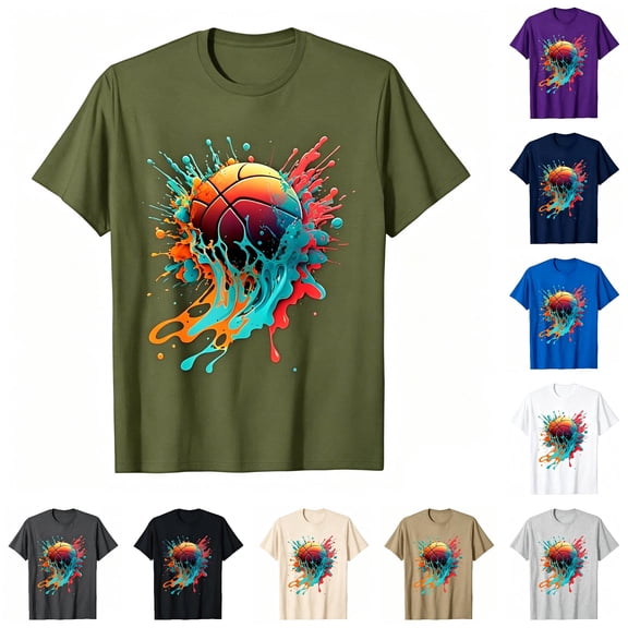 RMGVDSD Boys T-Shirts Kids Graphic Tees Summer Short Sleeve Casual Tees Crewneck Baseball Shirt Back To School Tops 6-7 Years