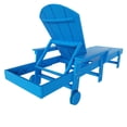 thumbnail image 4 of WestinTrends Adirondack Poly Reclining Chaise Lounge With Arms & Wheels (Set Of 2), Pacific Blue, 4 of 5