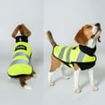 thumbnail image 5 of Dog Reflective Vest Adjustable Dog Safety Service Vest Pet High Visibility Apparel For Hunting Outdoor Activities Walking At Night(Yellow S-35Cm), 5 of 5