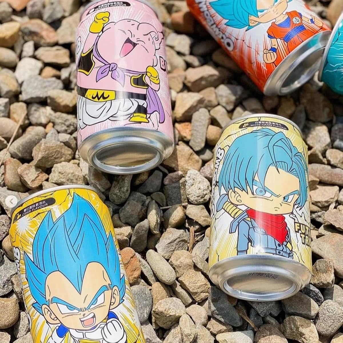 Ocean Bomb Dragonball Sparkling Water Flavor - 6 Packs, 11.10 FL (330ml) each - Variety Pack, Random Design - Limited Edition