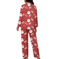thumbnail image 2 of Suhoaziia Women Sleepwear Nightgown Breathable Fall/Winter Clothing Durable Button HO HO HO Candy Pajama Lingerie Size 3XL Softness Fashion Lounge Set Elastic 2-Pack Bedtime Pjs, 2 of 6