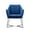Blue, variant on Origami Modern Geometric Fawn Tan Velvet Upholstery Stainless Steel Accent Chair