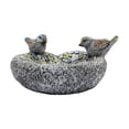 thumbnail image 2 of Comedero para pájaros, estatua de pájaro de resina, cuenco de agua resistente a la intemperie, bebedero para pájaros para césped, jardín, mesa, decora, 2 of 8