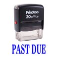 thumbnail image 2 of Printtoo Self Inking Rubber Stamp Office Stationary PAST DUE Stamp-Blue, 2 of 2