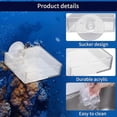 thumbnail image 2 of Bol d'Alimentation Aquarium, 2 Pcs Plat d'Alimentation pour Crevettes Réservoir de Poissons en Verre Plats Ronds et Carrés Transparents, 2 of 5