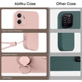 thumbnail image 4 of KOMI Compatible with iPhone 16 Pro Case, Silicone with 360°Ring Kickstand Holder (Support Magnetic Car Mount) Soft Silk Microfiber Cloth Designed for iPhone 16 Pro 6.3inch 2024 Pink, 4 of 6