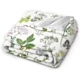thumbnail image 2 of Herb Floral Blanket, Ultra Soft Funny Herb Floral Throw Blanket Gifts for Women Men Adults, Warm Cozy Plush Fleece Flannel Blankets 60"x50" for Couch Bedding, 2 of 7