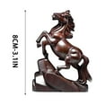 thumbnail image 3 of VBBHG Feng Shui Horse Figurines, 2026 Year of The Horse Statue, Wooden Horses Sculpture with Wealth-Attracting Talisman, Chinese New Year Gift for Home Decor, 3 of 6