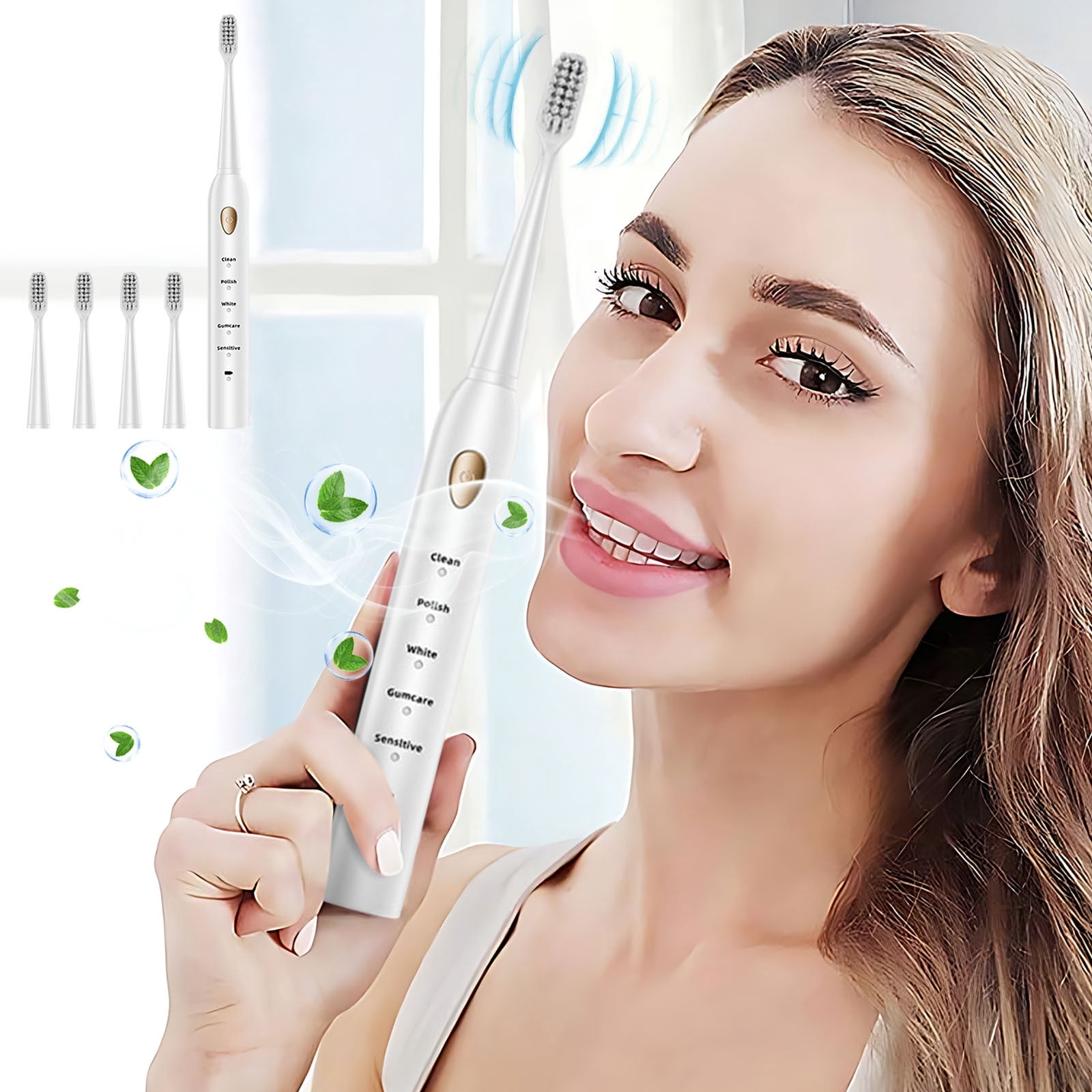 3 Set of Toothbrush Toothbrush With 4 Brush Heads 5 Cleaning Modes Water Proofing IPX7 Water Proofing Toothbrush Newly