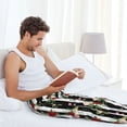 thumbnail image 5 of Naloa Rose Flowers Pajama Pants Men, PJ Bottoms, Sleep & Lounge Pants-XX-Large, 5 of 6