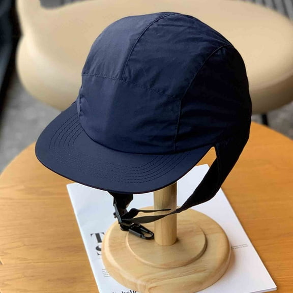 Sunvit-Panties Navy Women and Men Winter Ear Flap Trapper Hat - Wind Resistant, One Size Fits Most, Baseball Cap Brim for Cold Weather,Size Free Size