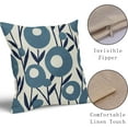 thumbnail image 5 of Navy Blue Pillow Covers 20x20Set of 2 Spring Summer Floral Minimalist Art Geometry Flower Modern Style Decorative Throw Pillow Cases Outdoor Farmhouse Decor for Sofa Couch Bed, 5 of 6