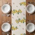 thumbnail image 6 of Lemons Cats Table Runner - 36 Inch Long, Kitchen Dining Table Runner Dresser Scarves, Summer Rustic Botanical Fruits Burlap Farmhouse Decor for Coffee Tables Wedding Party Banquet, 6 of 8