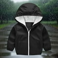thumbnail image 2 of Mercatoo Toddler Rain Jackets Zip up H𝐨𝐨die 𝐖aterproof Coats Baby Boys Girls Plain Lightweight Windbreker Outwear Raincoat, 2 of 9
