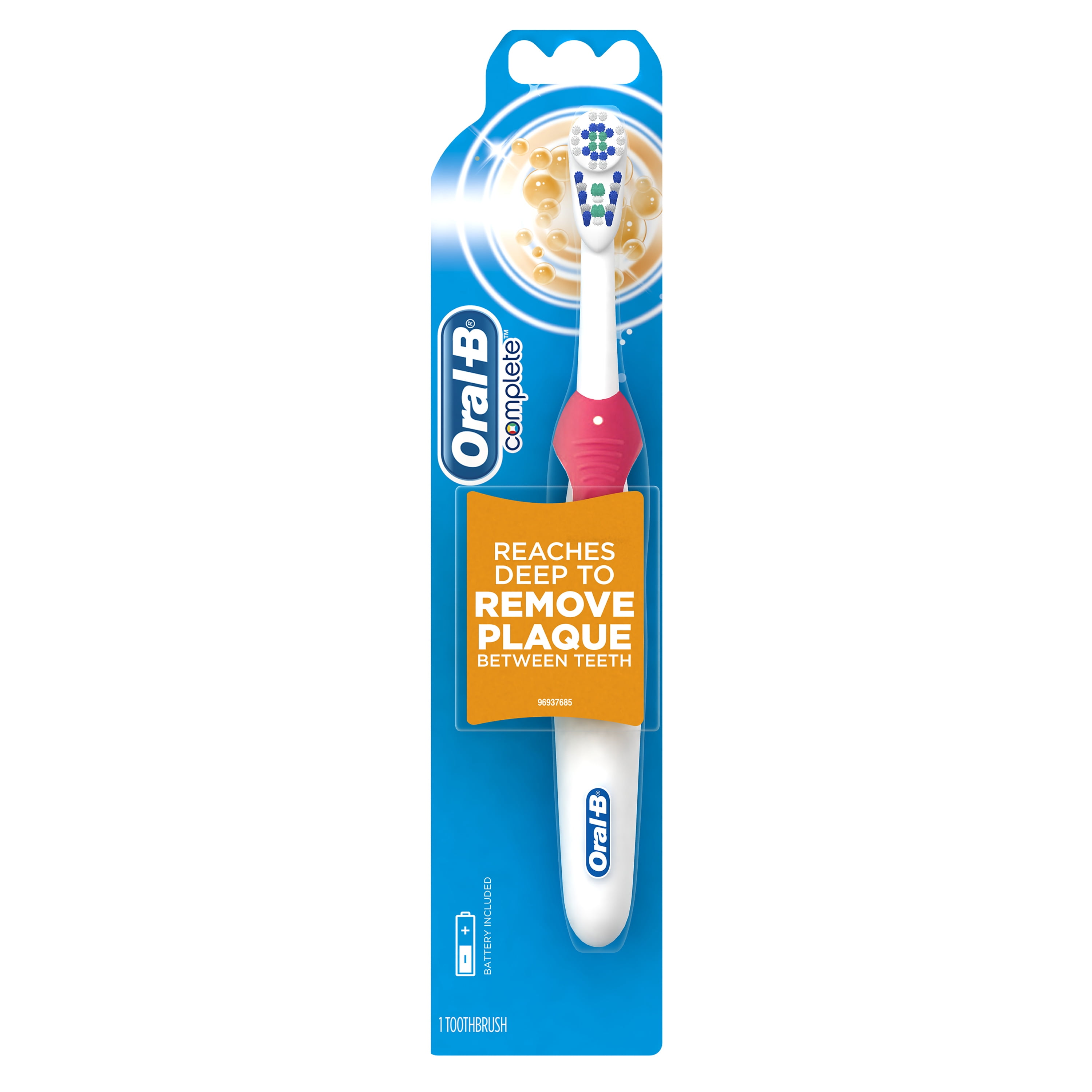 OralB Complete Deep Clean Battery Powered Electric Toothbrush, 1 Count