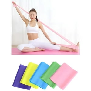 Banda elástica de fitness, banda elástica de 1,5 m/2 m, 3 niveles de  resistencia, banda elástica ideal para yoga, Pilates (3 piezas)
