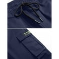 thumbnail image 4 of Gyexs Sweatpants for Girls Lightweight Cargo Hiking Outerwear Back To School Clothes Baggy Jeans for Girls Streetwear (Navy, 13-14 Years), 4 of 4