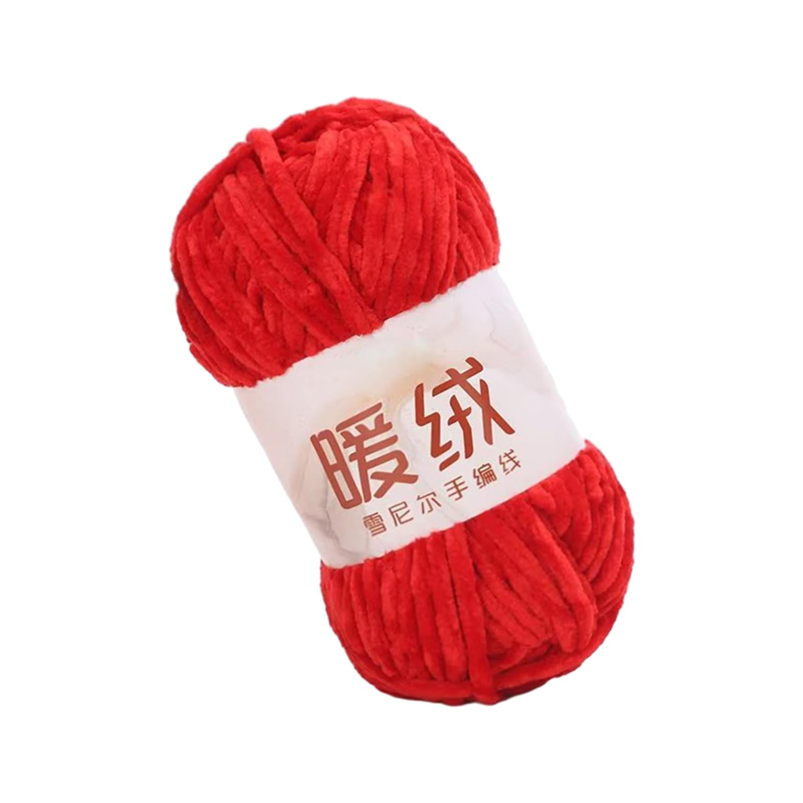 Sharprepublic 3x Chenille Yarn Velvet Yarn 100G for Crocheting 80M Super Bulky Chunky Yarn Arm Knitting Yarn for Weaving Craft Pet Bed Scarf