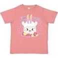thumbnail image 3 of Inktastic I'm Two with Flowers and Cute Llama Cake Girls Toddler T-Shirt, 3 of 5