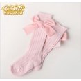 thumbnail image 2 of Kiapeise Knitted Warm Knee High Socks for Toddler Girls Bowknot Anti-Slip Mid Long Socks Knee High Tube Soft Cotton Long Stockings, 2 of 2