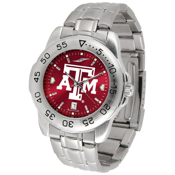 Maroon Texas A&M Aggies Sport Steel AnoChrome Watch