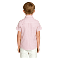 thumbnail image 5 of Striped Tshirts for Children Button Down Collared Shirts Short Sleeve Summer Casual Tops Loose Fit Fashion Versatile Top Pink 100, 5 of 5