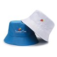 thumbnail image 1 of Sombrero de pescador para mujer con visera de verano de doble cara, sombrero informal, azul y blanco, fresa Feliz Sencillez, 1 of 1