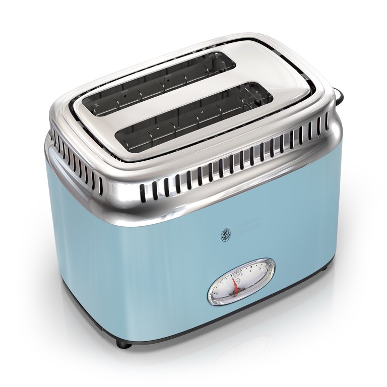 Russell Hobbs Retro Style 2-Slice Toaster, Heavenly Blue