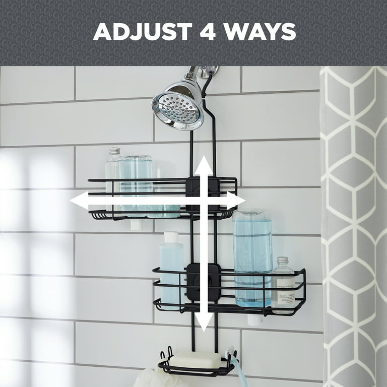 Z&L HOUSE Shower Caddy, Black, 2+4 Large Capacity, Quick Installation,  Rust-Proof Material, Organize and Save Space