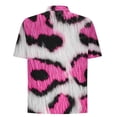 thumbnail image 5 of Blusa y camisa de manga corta con cuello vuelto Camisa casual para hombre Camisa de bolos vintage de manga corta Camisas de verano de playa cubana Camisa con botones Blusa para hombre Poliéster, 5 of 5
