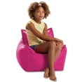 thumbnail image 2 of Posh Creations Newport Bean Bag Chair, Bead Filled Comfy Seat, Kids & Teens, Nylon, 2.1 ft, Pink, 2 of 3