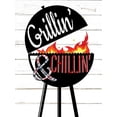 thumbnail image 2 of Allen, Kimberly 19x24 Gold Ornate Wood Framed with Double Matting Museum Art Print Titled - Grillin and Chillin, 2 of 4