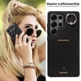 thumbnail image 4 of Allytechgroup Case for Samsung Galaxy S25+ with Stand, RFID Blocking PU Leather Shockproof Cover with Kickstand & Credit Card Slot Drop Protection for Samsung Galaxy S25+, Black, 4 of 9