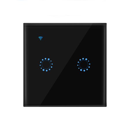 

Smart Light Switch 1/2/3 Way Multi-Control Association WiFi Touch Switch with Glass Panel App Control for Alexa Google