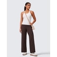 thumbnail image 4 of Pantalones CRZ YOGA Butterlift de cintura alta, pierna ancha, marrón, mujer, 4 of 4