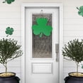 thumbnail image 7 of PUSPU St. Patrick's Day Wooden Shamrock Welcome Door Sign, Farmhouse Front Door Wall Home Decor, 7 of 7