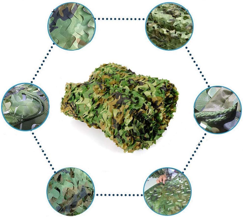 Foldable Woodland Net For Military Camping Hunting Camouflage Netting Camo Net for Party Decoration
