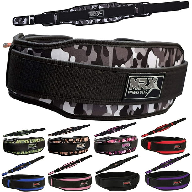 MRX Weight Lifting Belt with Double Back Support Gym Training 5" Wide