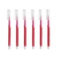 thumbnail image 2 of 6-Pack 0.5 mm Fine Point Rollerball Pens, Fast Dry Liquid Ink, Extra Fine Tip for Office School Notes, Black Blue Red Purple Green Yellow, 2 of 6