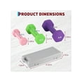 thumbnail image 3 of Neoprene dumbbell free hand weight set in pairs-1 2 3 pounds para home gym suitable para both women y men, 3 of 7